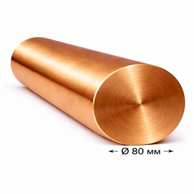 Бронзовый круг 80 мм БрАЖ 9-4
