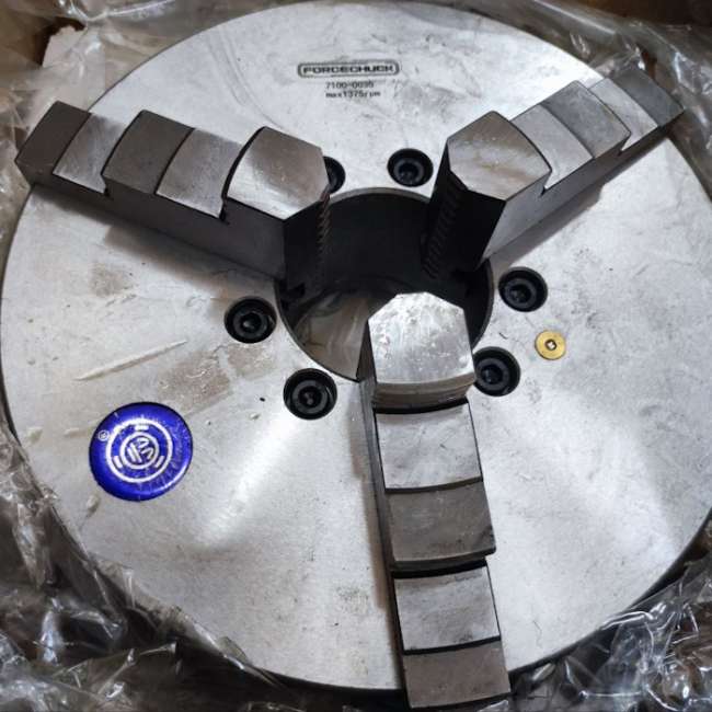 Патрон токарный 3х кулачковый 250 мм FORCECHUCK 7100-0035П с прямыми и обратными кулачками