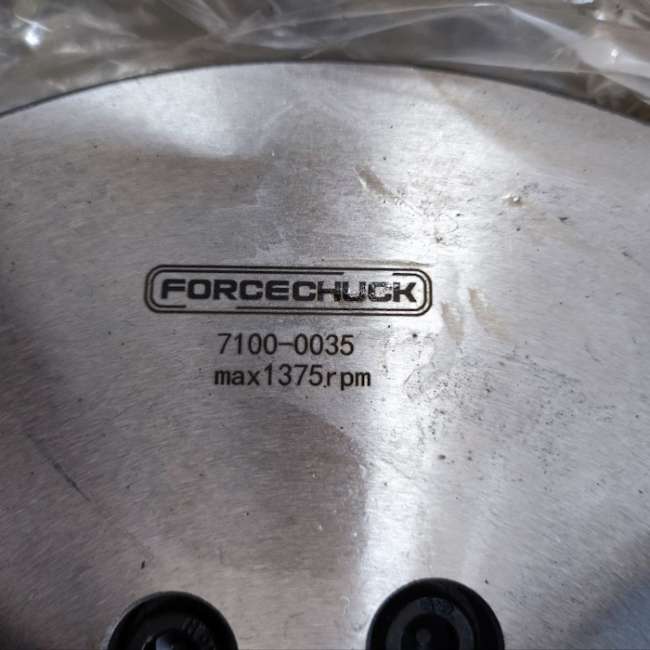 Патрон токарный 3х кулачковый 250 мм FORCECHUCK 7100-0035П с прямыми и обратными кулачками