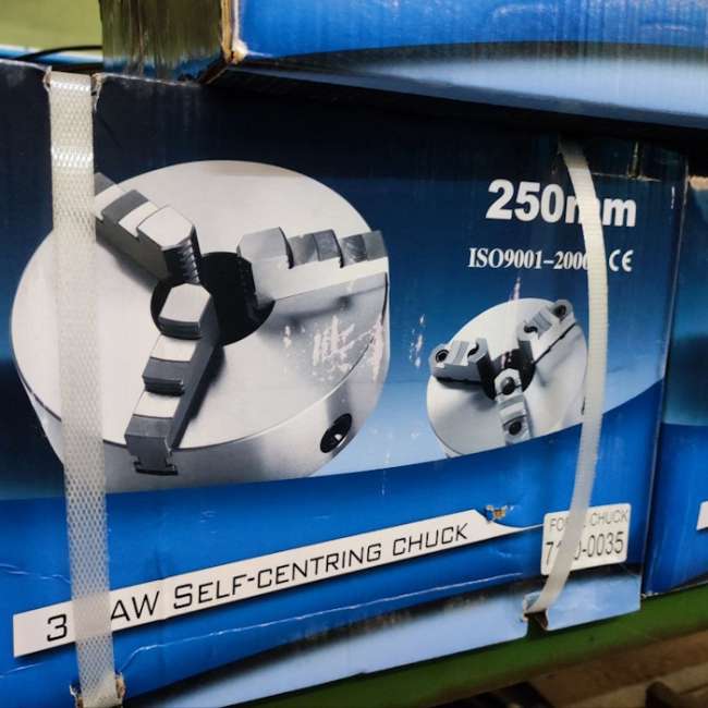 Патрон токарный 3х кулачковый 250 мм FORCECHUCK 7100-0035П с прямыми и обратными кулачками