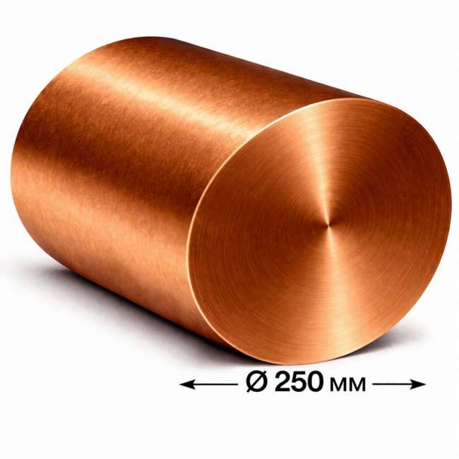 Бронзовый круг 250 мм БрАЖ 9-4
