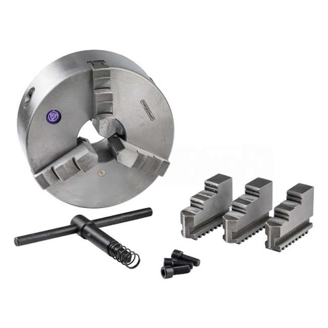 Патрон токарный 3х кулачковый 125 мм FORCECHUCK 7100-0003 с прямыми и обратными кулачками